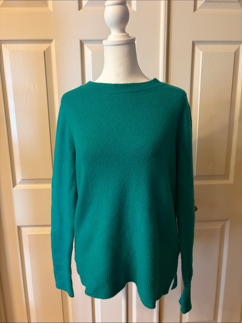 Women's Crewneck Sweater in Teal